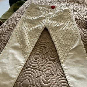 V Christina classic white pearl size 12 jeans